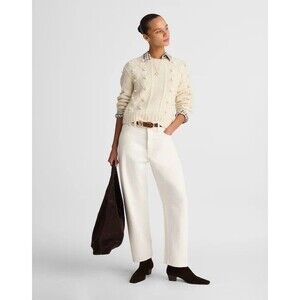 MADEWELL The Darted Barrel-Leg Jean 26P  Vintage Canvas Oversized Tapered B14